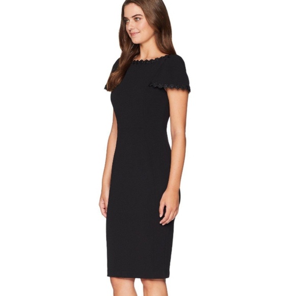 Black Calvin Klein sheath dress, mid length, size2 - Picture 1 of 3